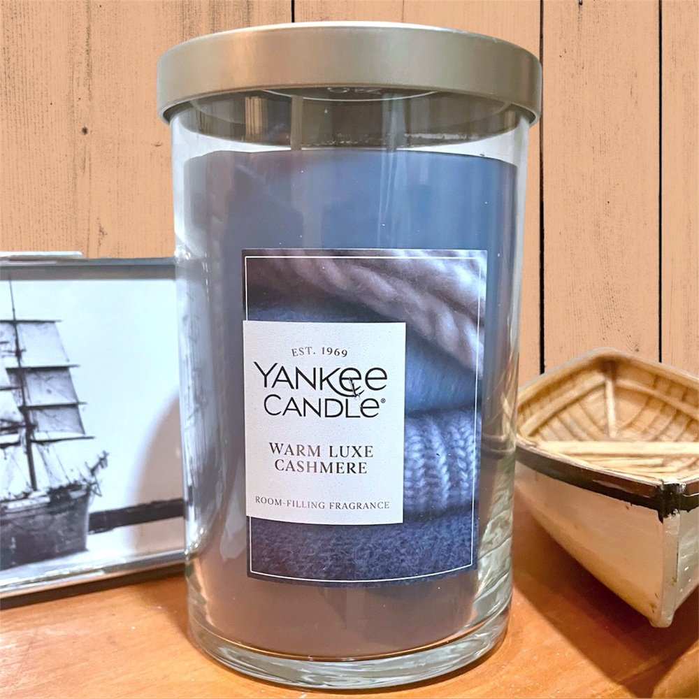 NEW Yankee Candle WARM LUXE CASHMERE Scent 20 Oz Jar Candle Unused